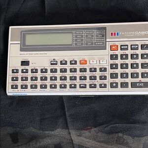 Casio FX-720P Personal Computer in Gray & Black. Back up Ram card system. EUC